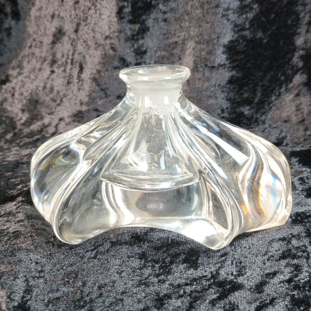 1940s Gundersen-Pairpoint Crystal Glass Perfume Bottle MCM With Pheasant Stopper - Picture 4 of 15
